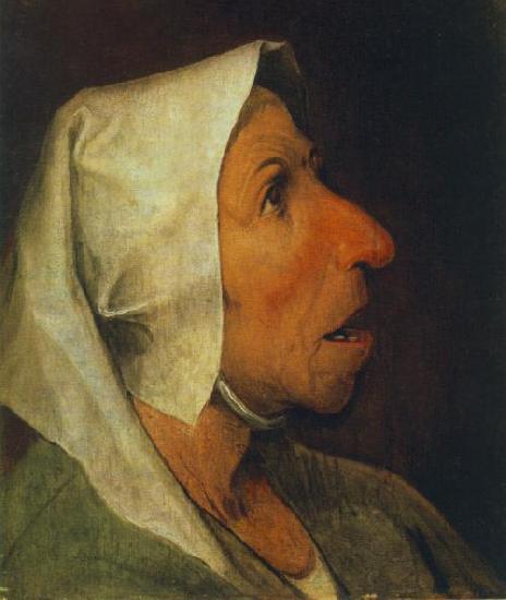 BRUEGEL, Pieter the Elder Portrait of an Old Woman  gfhgf